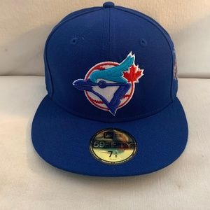 5950 Toronto Blue Jays World Series Side Patch size 7 5/8